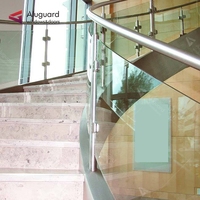 Câble d'escalier Balustrade en acier inoxydable Rampes de balcon intérieur modernes design escalier en aluminium u canal balustrades mains courantes