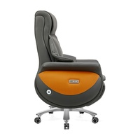 Fauteuil de Direction Électrique de Luxe Personnalisé en Cuir Véritable, Inclinable, Réglable en Hauteur, Confortable pour Longues Séances, Anti-Fatigue, Rotatif