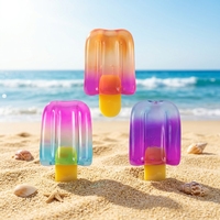 RXS Peluche souple réaliste en forme de bâtonnet de glace comestible, anti-stress, scintillante, jouet à presser, balle anti-stress personnalisable