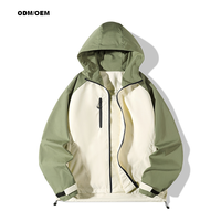Veste de travail en patchwork rétro tendance américaine sur mesure saison d'hiver style extérieur coupe-vent