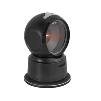 Plataforma de Escaneo Inalámbrica de Escritorio MASUNG, Escáner de Códigos QR 1D/2D de Alta Velocidad con Cabezal Giratorio y Dongle USB para Tiendas y Bibliotecas