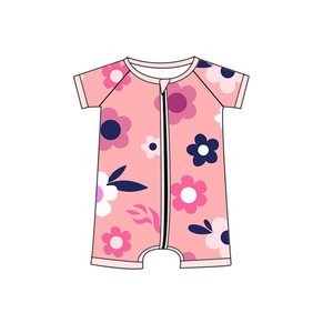 Mono corto <span class=keywords><strong>de</strong></span> verano para bebés, niños pequeños, con estampado floral, transpirable, informal, ropa bonita <span class=keywords><strong>de</strong></span> boutique para niñas y niños <span class=keywords><strong>de</strong></span> <span class=keywords><strong>0</strong></span> <span class=keywords><strong>a</strong></span> 24 <span class=keywords><strong>meses</strong></span> - Product Image 2