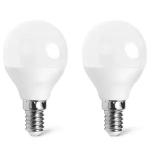 Bombilla LED G45 E14 9W, 2 unidades, luz eficiente, bajo consumo, ideal para iluminación doméstica y ahorro de energía. - Product Image 1