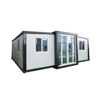 Maison conteneur préfabriquée de luxe extensible et mobile, installation facile, design moderne, garantie 3 ans, démontable, pour écoles, centres commerciaux, supermarchés