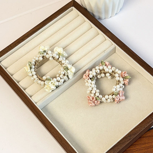 Coletero de Perlas con Diseño Floral, Estilo Exquisito y Moderno, de Lujo Discreto, para Mujer, Venta al por Mayor - Product Image 2
