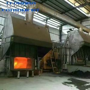 Four à induction au gaz naturel de grande taille nouveau type de système de combustion régénératif four de fusion de canettes en alliage d'aluminium de ferraille 1-50 tonnes - Product Image 3