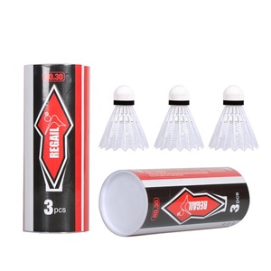 Raquettes de badminton Regail, 2 raquettes et 3 volants de badminton dans un tube en acier, raquette de badminton - Product Image 6