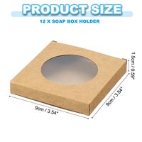 Vente en gros Sous-verres Boîte d'emballage Boucle d'arc Papier kraft Noir Blanc Sous-verres en carton Boîte dossier avec manipulation d'impression disparue
