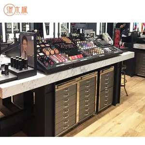ファッショナブルな最も購入された化粧品店のディスプレイ棚最高のサプライヤー品質の化粧品ディスプレイスタンド