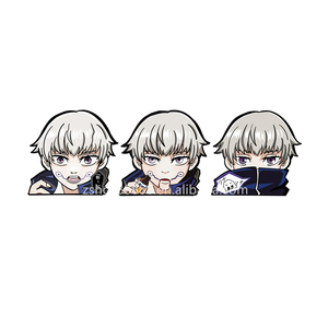 Autocollants 3D en mouvement Anime Jujutsu Kaisen Personnage Geto Suguru Deux modèles interchangeables Étanche Écologique Décoration Voiture Ordinateur Portable Réfrigérateur - Product Image 4