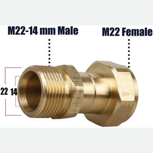 Áp lực cao Máy giặt xoay khớp ống phụ kiện M22 nhanh chóng kết nối khớp nối máy giặt áp lực Gun Adapter pivoting Coupler - Product Image 2