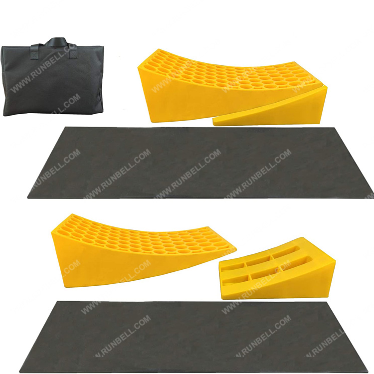 Дорожный трейлер RV Выравнивающая рампа Блоки изогнутые колеса дроссели для кемпера Выравнивающая рампа для трейлера