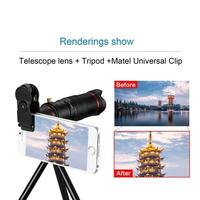 Téléphone portable Mini télescope portable Zoom 12x Objectif macro pour appareil photo de smartphone