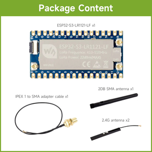 Carte de développement Waveshare ESP32-S3 LoRa intégrant une puce RF LR1121 de troisième génération, prend en charge la communication sans fil LoRa Sub-GHz/2.4GHz K573 - Product Image 4