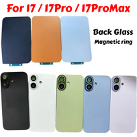 Vitre arrière à grande ouverture avec aimant pour iPhone 17, 17 Pro, 17 Pro Max – Pièce de rechange pour boîtier de téléphone, panneau arrière, vitre de batterie