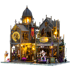 Modèle <span class=keywords><strong>de</strong></span> château <span class=keywords><strong>de</strong></span> <span class=keywords><strong>Poudlard</strong></span> à assembler soi-même, jouet en bois anti-stress, décoration <span class=keywords><strong>de</strong></span> maison, pour <span class=keywords><strong>les</strong></span> plus <span class=keywords><strong>de</strong></span> 14 ans, boîte colorée - Product Image 5