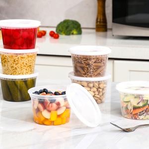 1000 Juegos de Recipientes de Plástico para Alimentos de 16 oz con Tapas Herméticas, Libres de BPA, Aptos para Congelador/Lavavajillas/Microondas, para Comida para Llevar y Preparación de Comidas - Product Image 2
