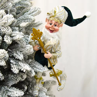 SOTE New Arrival Weihnachten Gefüllte Elfen puppen Festival Baum Ornamente Lange Nasen elfen mit biegsamen Armen und Beinen