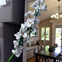 Élégantes fleurs de rose en crochet faites à la main pour la décoration de la maison, les mariages et les occasions spéciales, cadeaux pour la fête des mères et Halloween