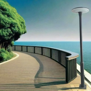 Lampes solaires LED pour cour, lampadaire solaire Mono Si 50000 heures, éclairage extérieur étanche pour parc, jardin, villa, aménagement paysager - Product Image 4