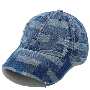 Gorras de Béisbol de Estilo Vintage, Personalizadas con Logotipo, de Alta Calidad, a Cuadros, Desgastadas, de Mezclilla, Ajustables, de Perfil Bajo - Product Image 4