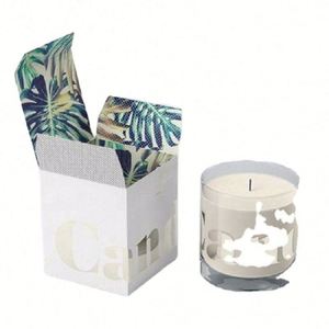 Factory Price Custom Logo Eco-Friendly High-End Waterproof Recyclable Matte Folding Paper Square <b>Gift</b> Candle <b>Box</b> Matt Lamination - Product Image 1