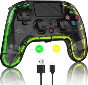 Para PS4 para controlador inalámbrico <span class=keywords><strong>Bluetooth</strong></span> P4 Neutral Glowing Holographic Trigger Gaming <span class=keywords><strong>Joystick</strong></span> para exportación - Product Image 2