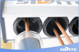 Chauffe-eau solaire thermique à tubes sous vide autonome pour installation domestique, à caloducs pressurisés, conception séparée - Product Image 6