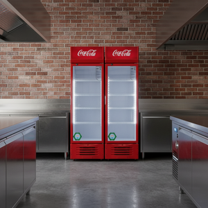 Congélateur vertical avec écran numérique, refroidisseur de boissons à compresseur, ventilateur de refroidissement, réfrigérateur pour boissons gazeuses - Product Image 1