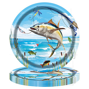 Servilletas de Papel Cuadradas con Temática de Pesca, 40-60 Piezas, Decoraciones de Cumpleaños, Impresión Digital Ecológica - Product Image 3