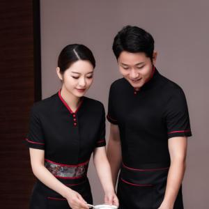 Personalizado Restaurante Hotel Hot Pot Camarero Ropa DE TRABAJO Mujer de manga corta Catering Hotel Restaurante Banquete Uniforme - Product Image 6