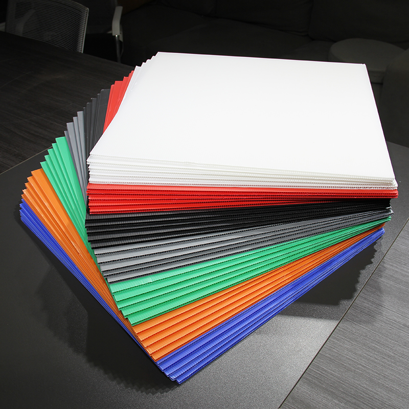 2mm 3mm 4mm 5mm 6 Mm Colored PP Corrugated Plastic Sheet For Packaging And Printing Materials