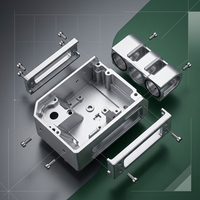Pièces d'assemblage de caméra en alliage d'aluminium usinées CNC 5 axes sur mesure OEM, avec anodisation multicolore pour cadre de lentille