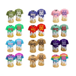 Maillot de baseball personnalisé en coton pour femme, motif Ice for Drip, pour l'esprit d'équipe, respirant, idéal pour les jours de match, vente en gros - Product Image 1