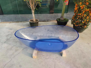 Bañera de resina transparente de Japón, piedra artificial, Spa independiente, jacuzzi interior, bañera de hidromasaje, bañera de hidromasaje - Product Image 4