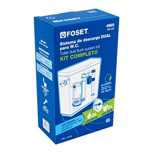 Set di accessori per toilette VW-256 Foset con sistema DUO accessori per servizi igienici di qualità Premium - Product Image 1