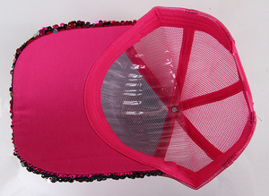 Gorra de Béisbol de Moda con Lentejuelas y Malla, Bicolor, Unisex, Personalizada, Económica - Product Image 6