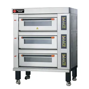 BC-90DJ Factory sale rapid warming Intelligent Baking commercial use 2 layers 4 trays Double Deck Oven electric Double Deck Oven
