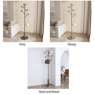 <span class=keywords><strong>Cintre</strong></span> debout minimaliste Offre Spéciale poteau <span class=keywords><strong>en</strong></span> acier inoxydable <span class=keywords><strong>pied</strong></span> <span class=keywords><strong>en</strong></span> marbre crochets <span class=keywords><strong>en</strong></span> <span class=keywords><strong>bois</strong></span> - Product Image 3