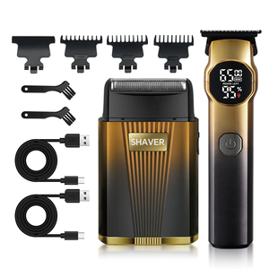 Profissional sem fio recarregável Barber Combo Salon Electric Hair Clipper Set Atacado dos homens ajustáveis Hair Clipper USB RV - Product Image 1