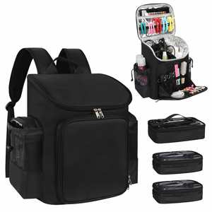 Large Capacity Hairstylist Travel <b>Backpack</b> with Heat-Resistant Lining Adjustable Dividers Multiple Pockets Cosmetology <b>Bag</b> - Product Image 1