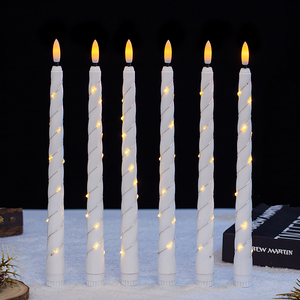 Candela Elettronica LED in Plastica a Filo Lungo, Candela <span class=keywords><strong>di</strong></span> Cera per Festa della Mamma, Pasqua, Matrimonio, Compleanno, <span class=keywords><strong>Cena</strong></span> <span class=keywords><strong>di</strong></span> <span class=keywords><strong>Natale</strong></span> - Product Image 3