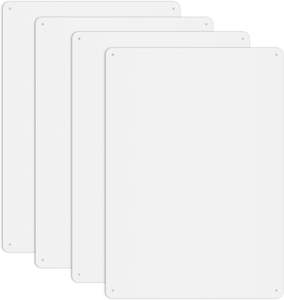 Securun metallo bianco riflettente segno-18*<span class=keywords><strong>12</strong></span> "metallo resistente alle intemperie senza ruggine, superficie impermeabile per uso interno/esterno - Product Image 1