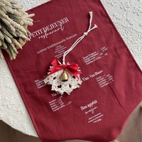 WML080 Serviettes de cuisine personnalisées en coton 100% avec impression de lettres de couleur unie, serviettes de table, torchons de cuisine pour hôtel