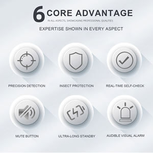 Detector de Humo Independiente con Batería de 10 Años de Duración, Fácil Instalación, Alarma de Incendio con Sonido y Luz para Uso Doméstico - Product Image 4