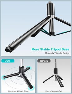 Soporte para Teléfono Móvil con Luz LED Circular, Antideslizante, Ajustable, Compatible con Bluetooth, Palanca para Selfies, Ideal para TikTok y Transmisiones en Vivo - Product Image 5