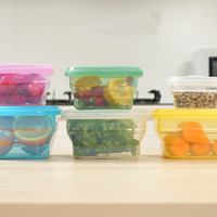 Boîte à lunch pliable en silicone hautement transparente pour l'extérieur, couvercle de qualité alimentaire, résistant à la chaleur, anti-odeur, pour le camping