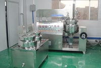 Emulsionador al Vacío Hidráulico de 50L, Mezclador Homogeneizador Automático para Pastas de Alta Viscosidad, con Motor y Rodamientos de Acero Inoxidable