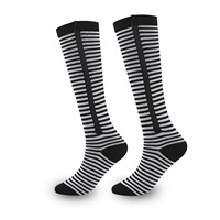 Chaussettes de compression de sport de haute qualité avec fermeture éclair Chaussettes hautes au genou