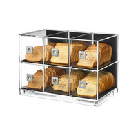 Support de présentation en acrylique, vitrine de boulangerie, présentoir à desserts en lucite, présentoir de comptoir, boîtes de boulangerie de comptoir